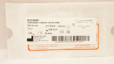 A&E Medical 021-001 2-0 MYO/Wire Temporary Cardiac Pacing Wire 61cm x 3.2 x 89mm